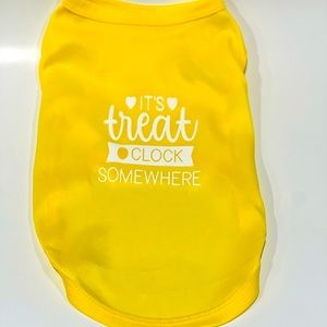 It’s Treat o’clock Somewhere  pet T-shirt